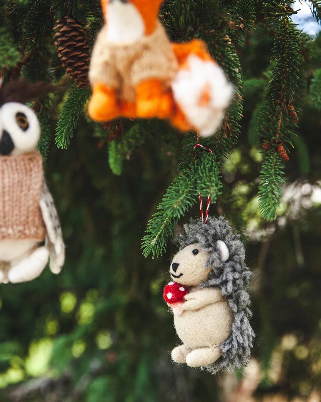 Farmhouse Pottery Felted Woodland Animal Ornament - Henry Hedgehog & Reviews | Wayfair | Wayfair North America