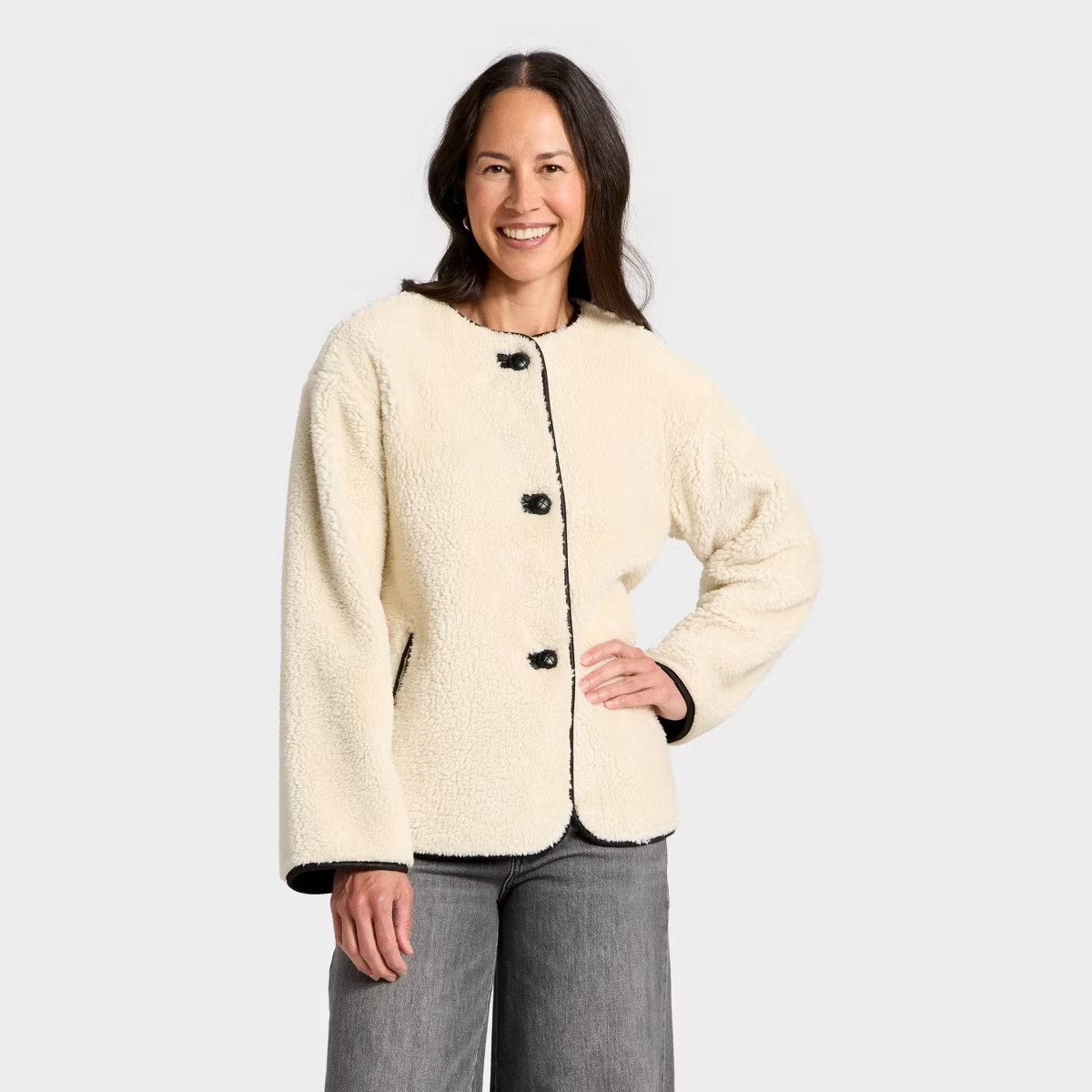 Women's Faux Sherling Coat - Universal Thread™ | Target