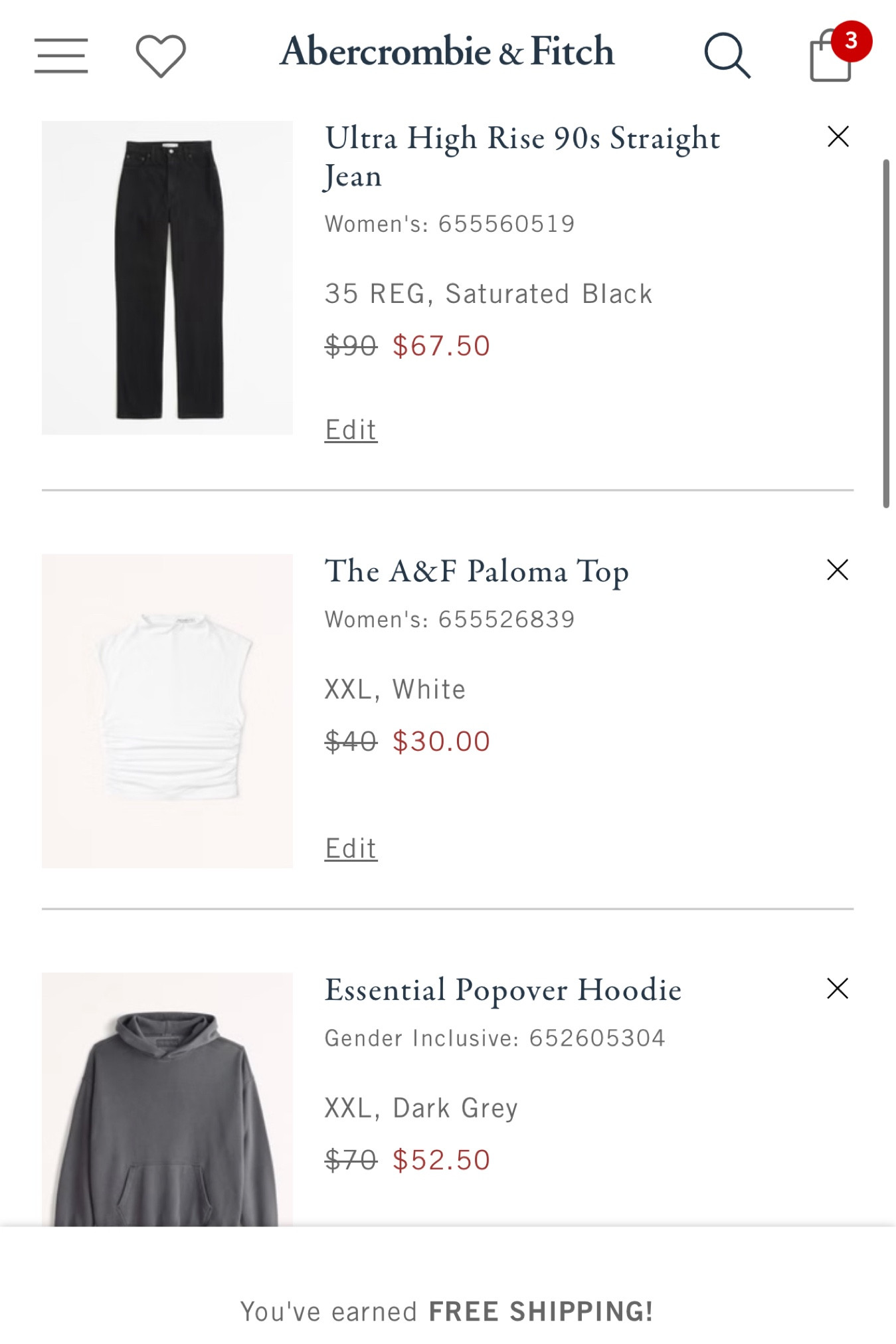 Black Friday at Abercrombie- 25% off!