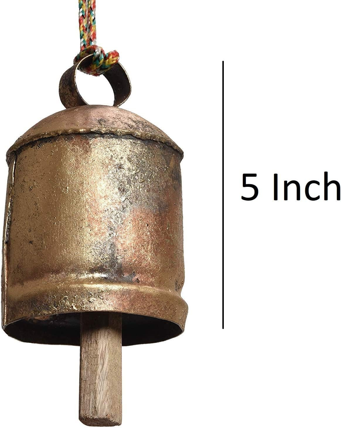 Siddhivinayak Overseas Cow Bells Small Brass for Crafts Door Bell Antique Decorative Vintage Rust... | Amazon (US)