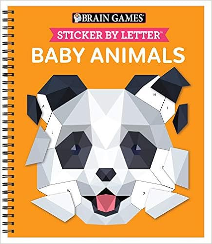 Brain Games - Sticker by Letter: Baby Animals     Spiral-bound – June 15, 2021 | Amazon (US)