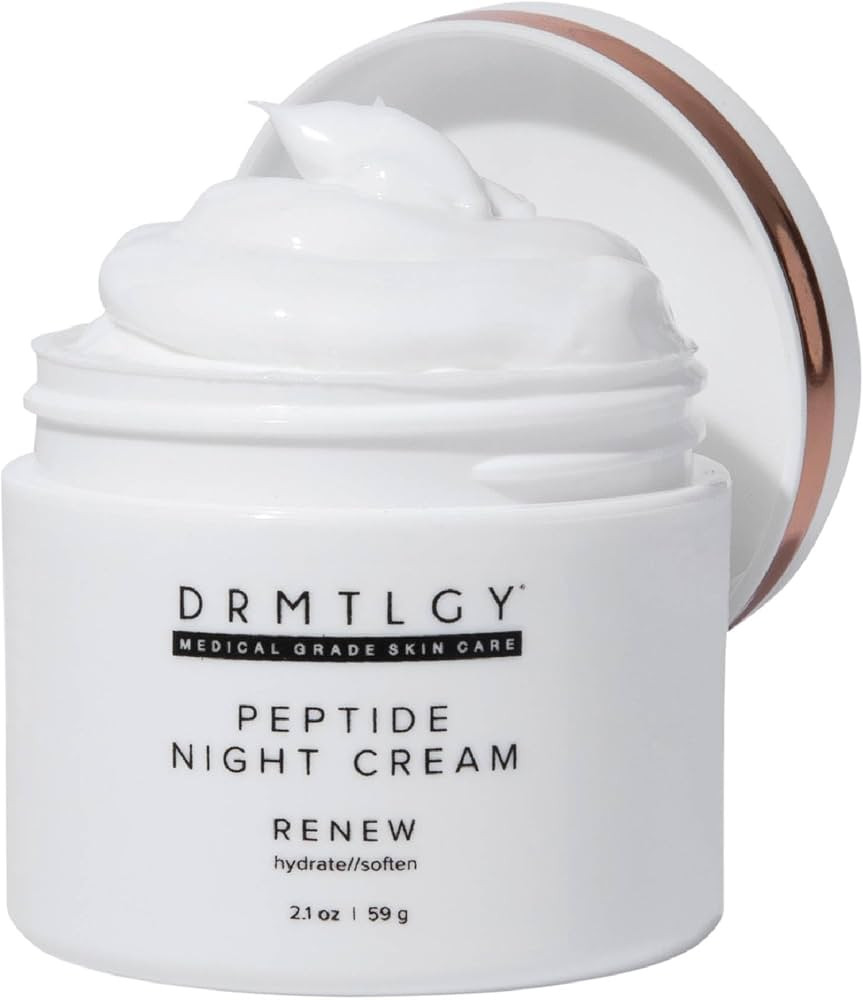 DRMTLGY Peptide Night Cream Face Moisturizer. Fragrance Free and Oil Free Hydrating Facial Moistu... | Amazon (US)