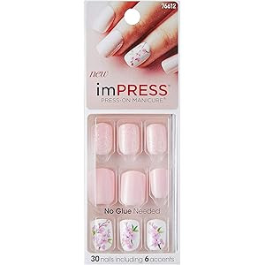 KISS imPRESS"Lucky" Short Length Press-On Manicure Nails | Amazon (US)