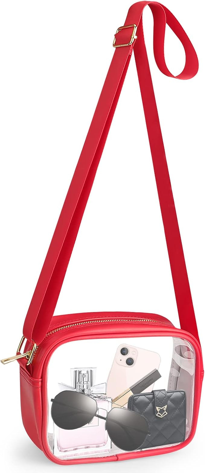 KETIEE Clear Crossbody Bag, Stadium Approved Clear Purse Bag for Concerts Sports Events Festivals | Amazon (US)