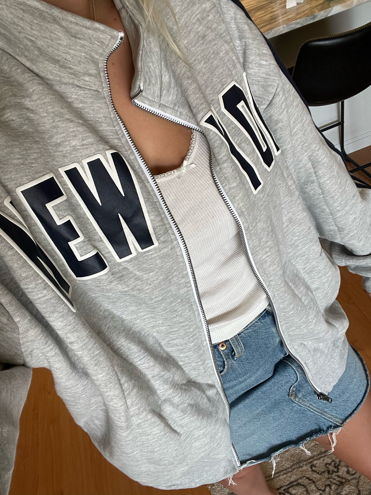 Target find | nyc zip up 

#LTKActive #LTKBacktoSchool #LTKFindsUnder50