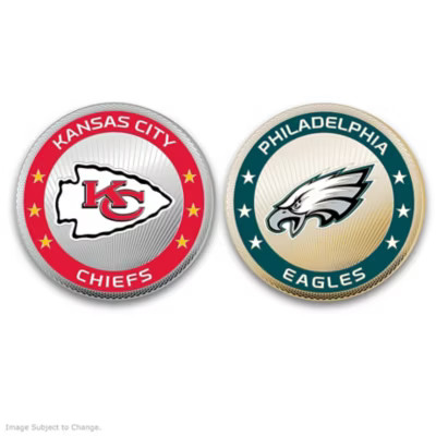 The Complete NFL Challenge Coin Collection With Display Case | Bradford Exchange