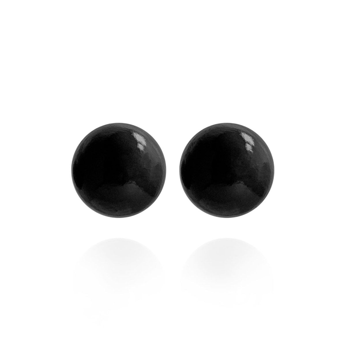 Gaia Earrings In Obsidian Orb | Wolf & Badger (US)