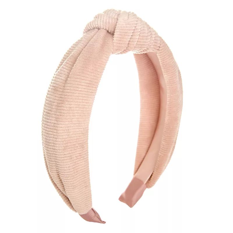 Corduroy Top Knot Headband, Pink | Kohl's