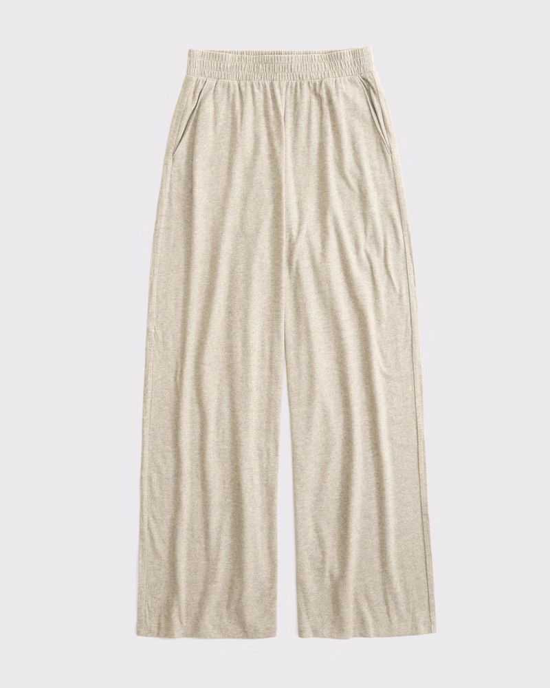 Lounge Brushed Wide Leg Sweatpant | Abercrombie & Fitch (US)