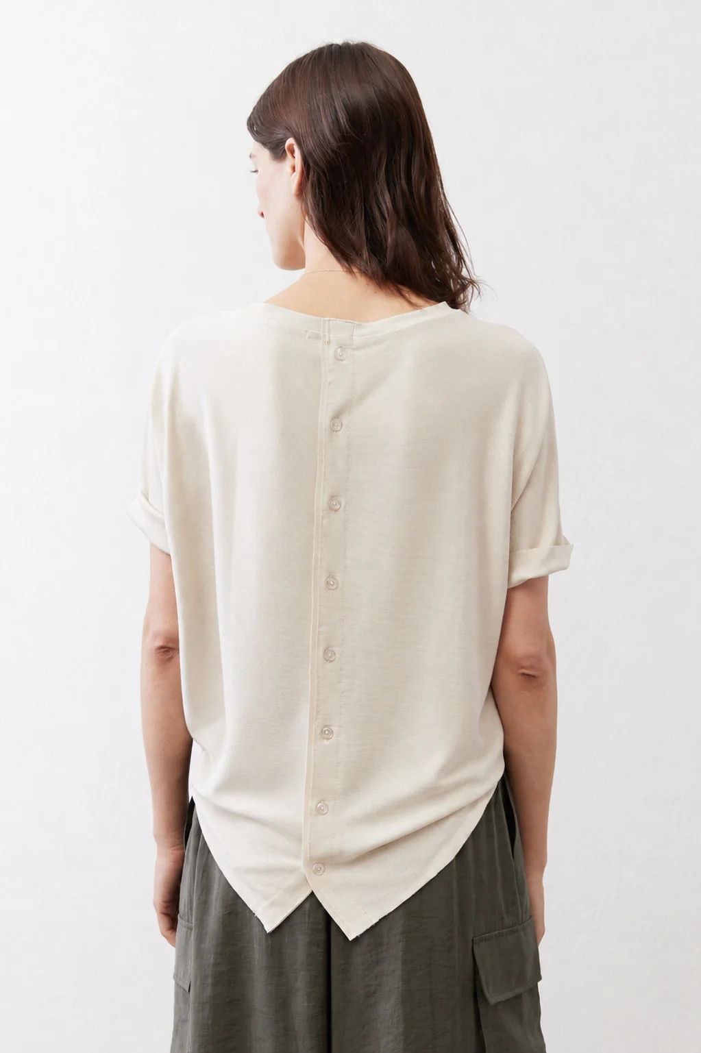 Essential Short Sleeve Button Top | Ruti