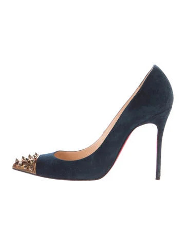 Christian Louboutin Geo Studded Pumps | The Real Real, Inc.