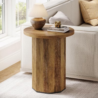Lantine Round End Table, Industrial Circle Side Table | Target