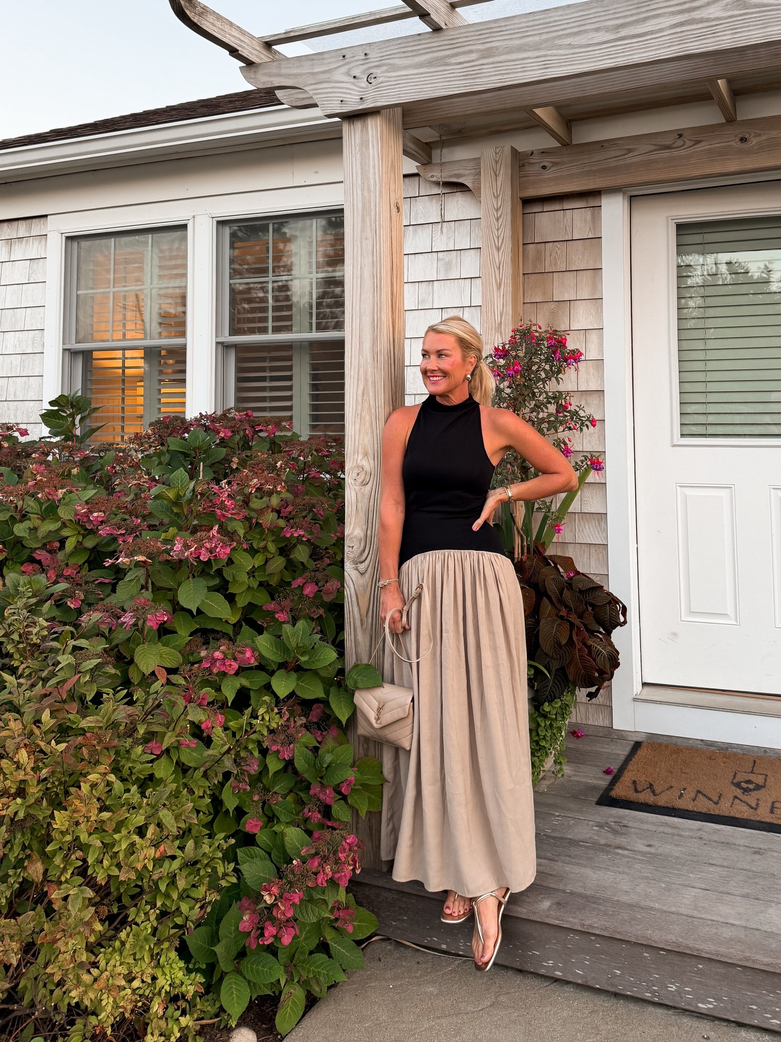 Adore this dress for a fall evening out 
Wearing xs

#LTKTravel #LTKOver40