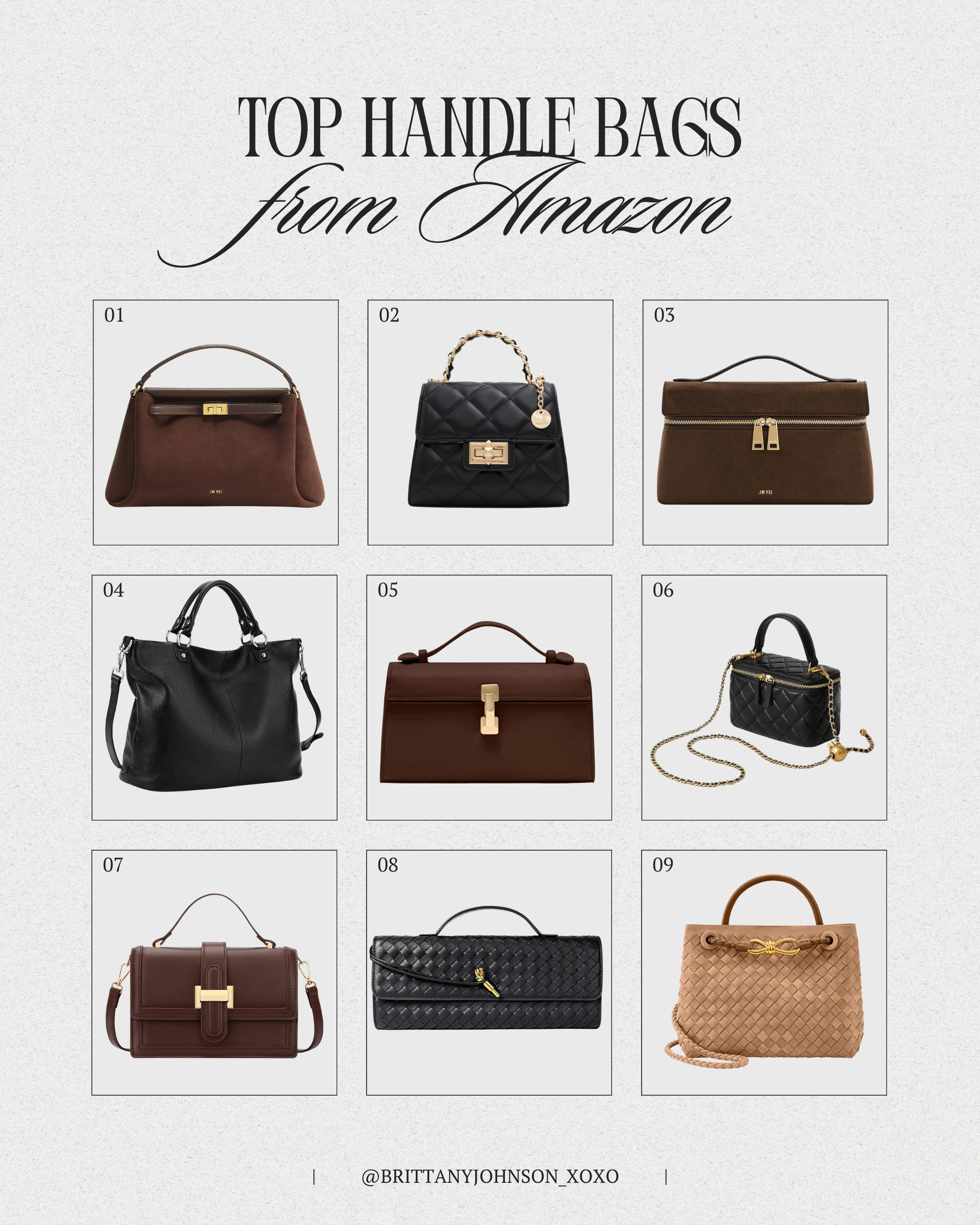 Amazon top handle bags I’m loving right now! 👜🤎 Such good options for dressing up an everyday outfit! 

 #LTKgrwm #LTKSeasonal #LTKSaleAlert