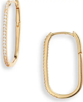 Nordstrom Demi Fine Skinny Oval Hoop Earrings | Nordstrom | Nordstrom