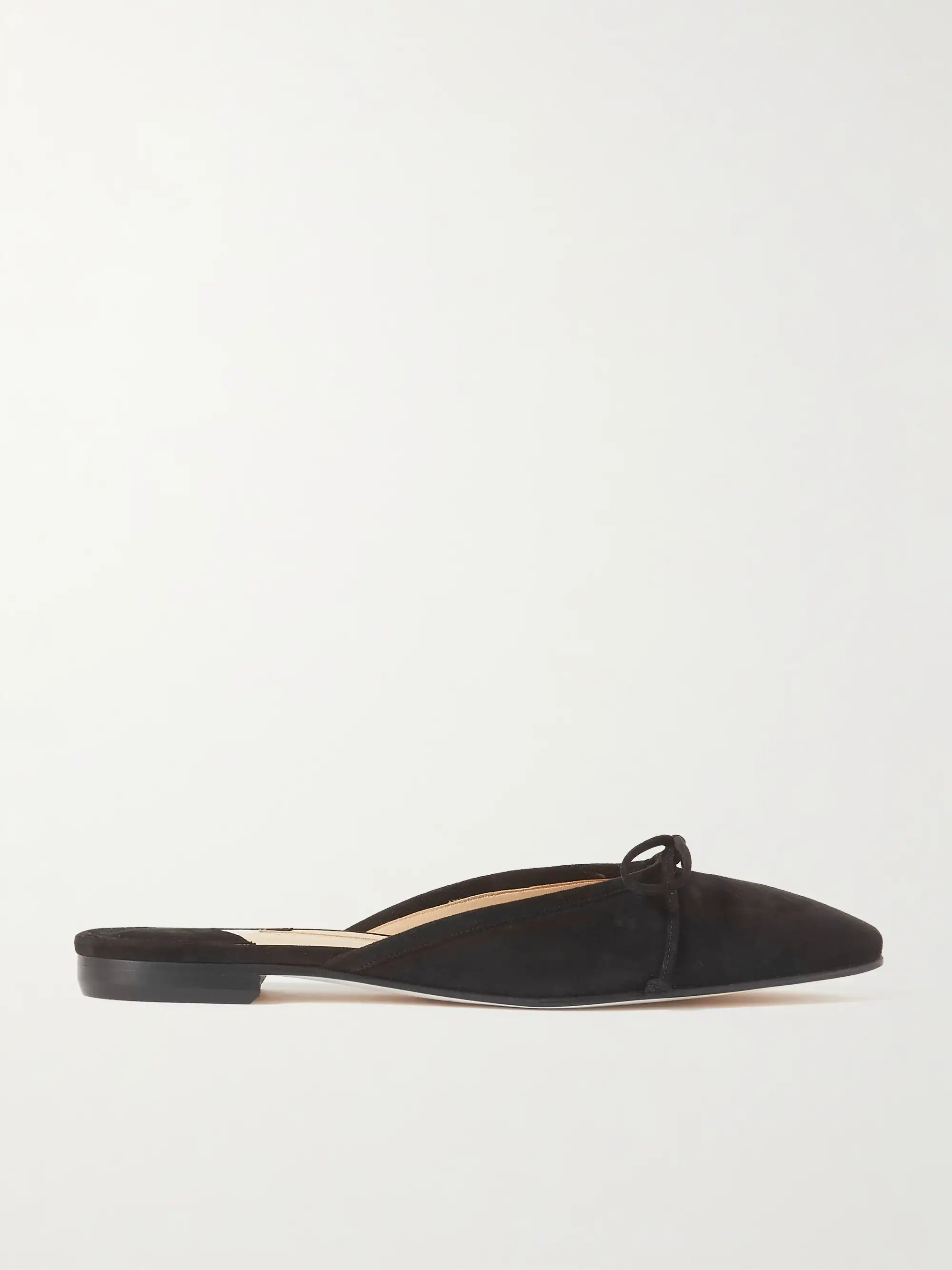 Ballerimu bow-detailed suede mules | NET-A-PORTER (US)