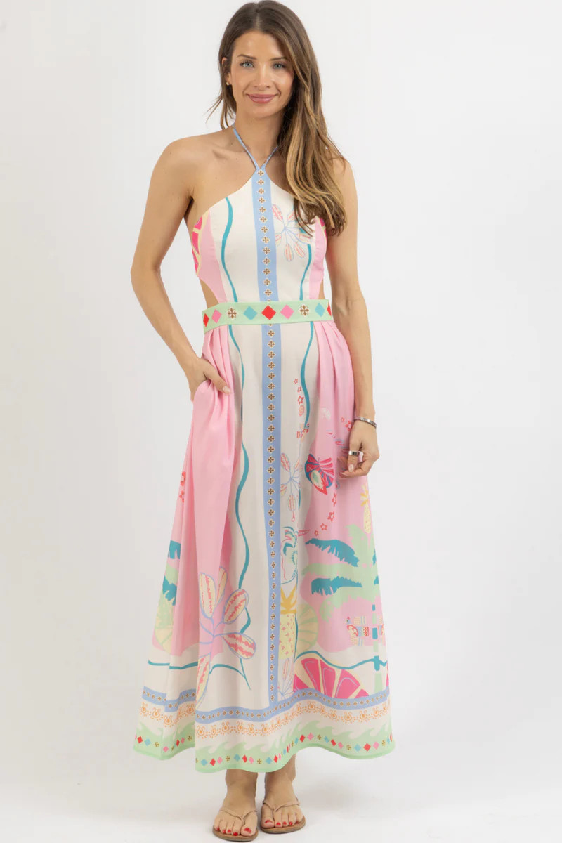 MELON PRINT MAXI DRESS | L'ABEYE