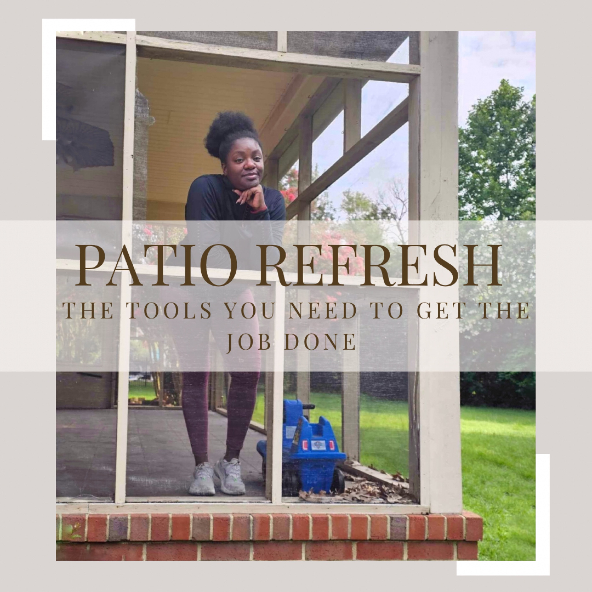 All the tools you need to refresh your patio. Minus the wood. Save this list to your cart and select store pick up! That’s how easy I made it for you! 

#LTKhome #LTKFind #LTKSeasonal