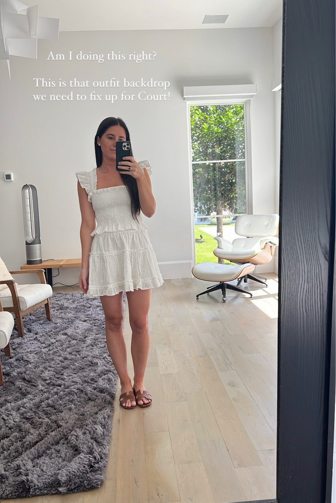 Outfit of the day while on site in Dallas!

OOTD, summer set, eyelet white top and skirt, sandals, warm weather outfits, chic, Shannon Russo Interiors

#LTKSeasonal #LTKstyletip #LTKtravel
