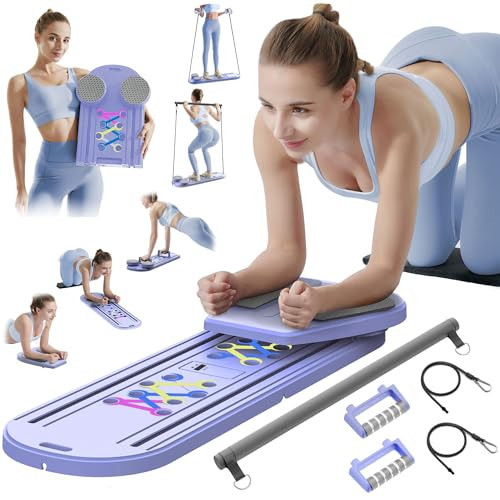 Portable Pilates Reformer Set,Pilates Board for Home Workout,Core Strength & Full Body Toning,Pilates Board for Women and Beginners | Amazon (US)