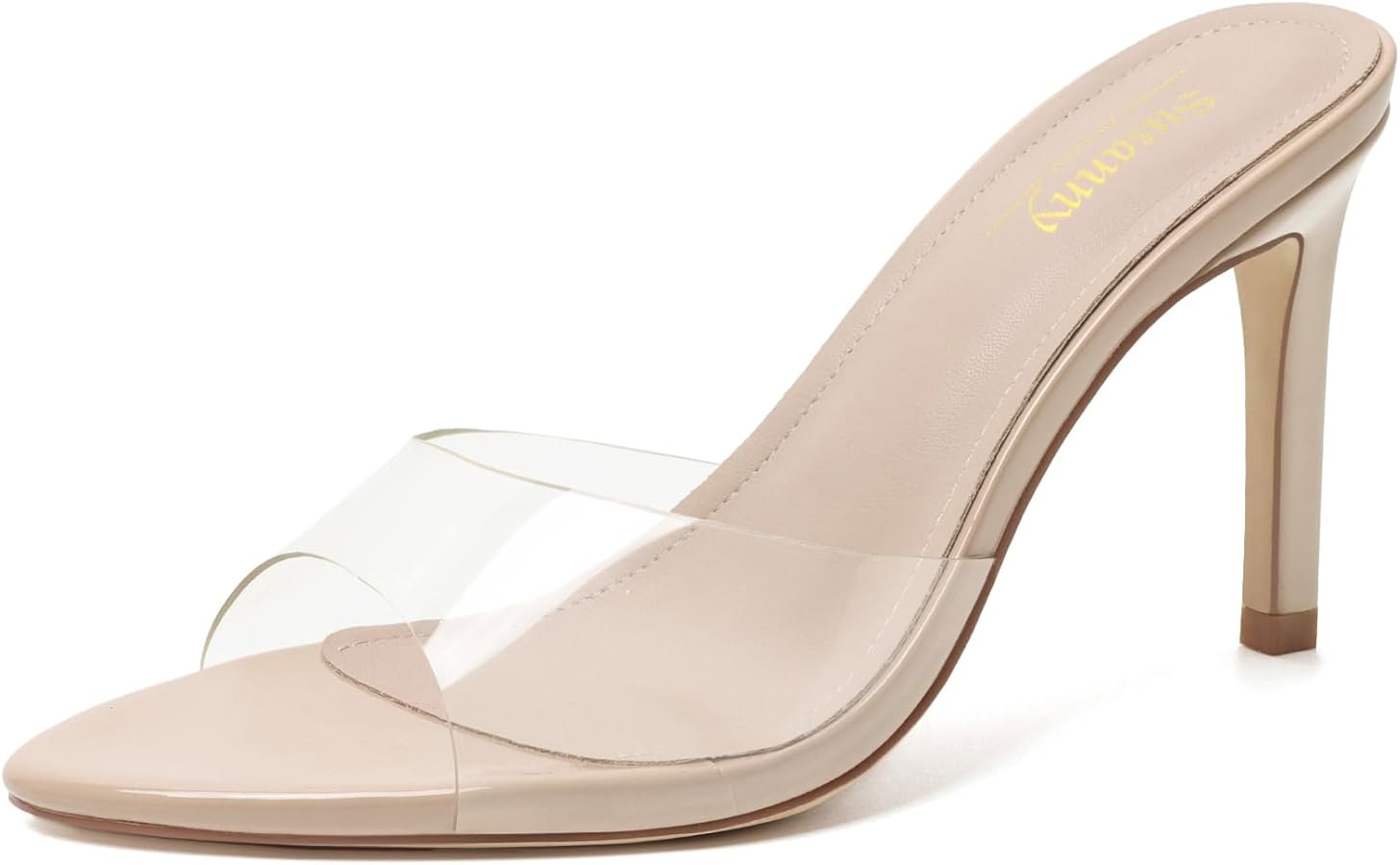 Susanny Women's Sandals Heels Mule High Heels Pointed Open Toe Sandals Sexy Slip on Heeled Summer... | Amazon (US)