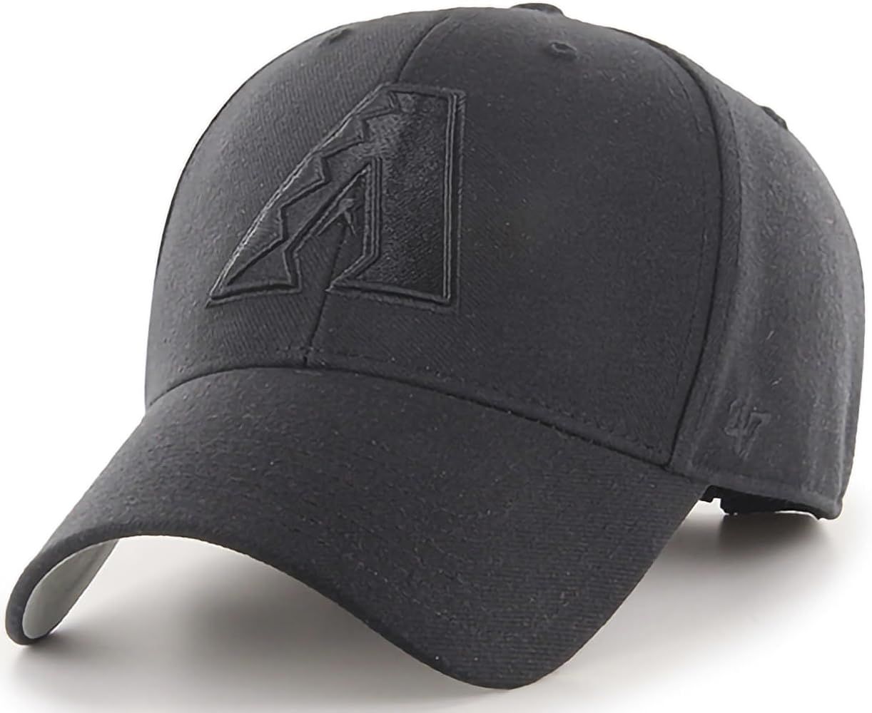 '47 MLB Blackout Primary Logo MVP Adjustable Structure Hat, Adult One Size Fits All | Amazon (US)