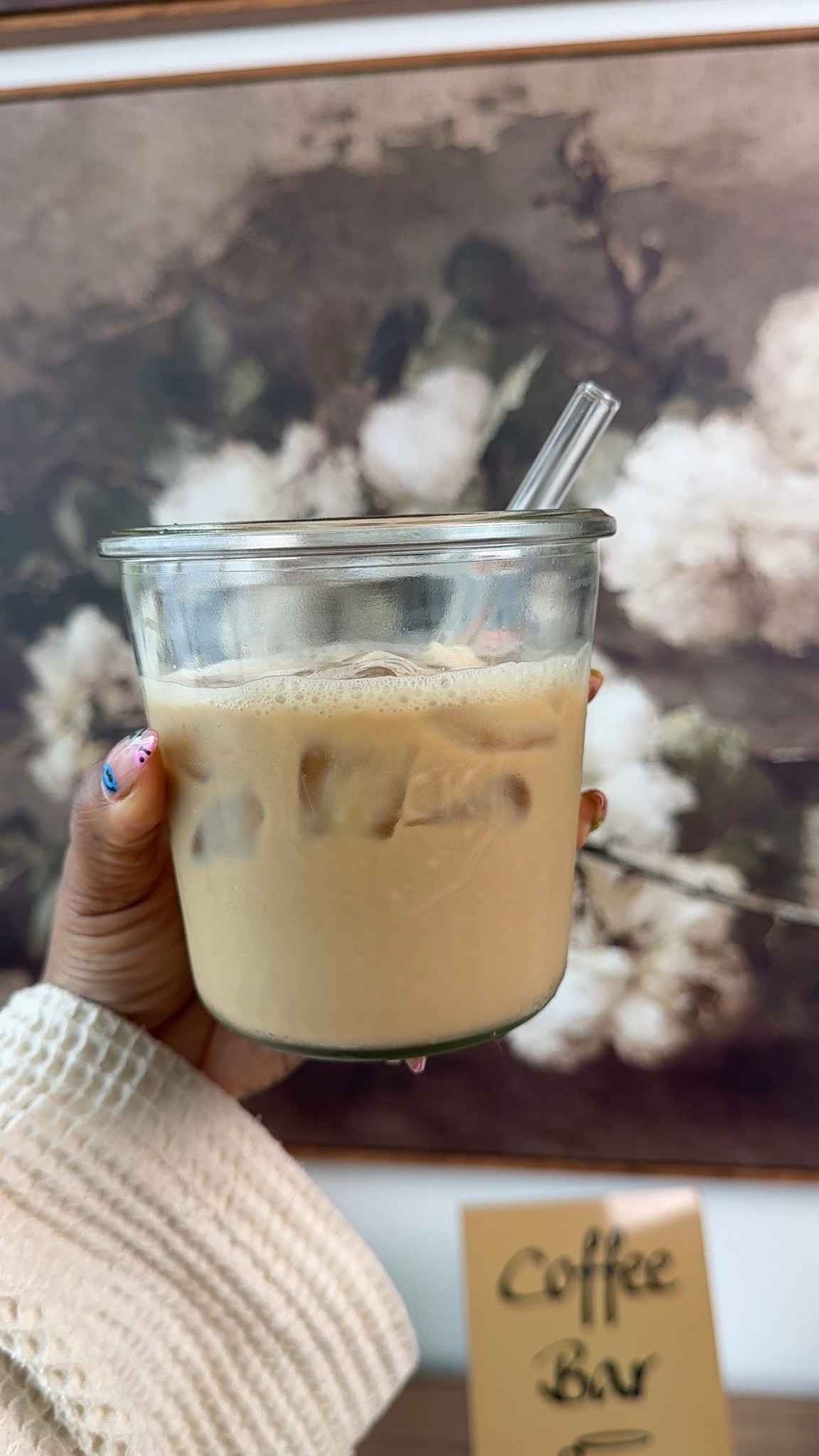 Morning vibes in a cozy robe and a cute coffee glass ☕️ 

#LTKdayinmylife #LTKHome #LTKselfcare