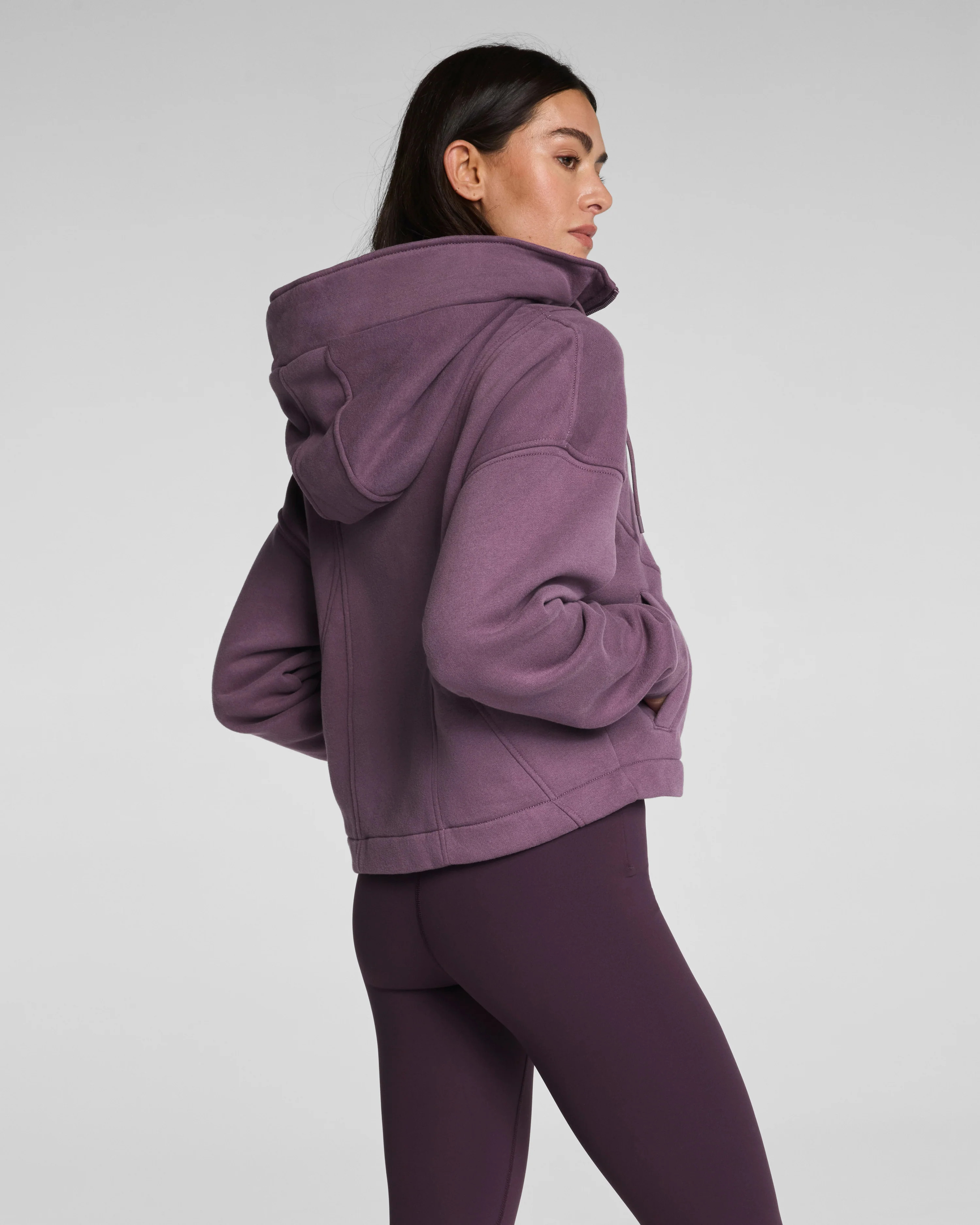 SPANX® BoostUp Cotton Fleece Full Zip Hoodie | Spanx