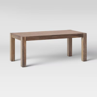 Bayshore Herringbone Coffee Table Brown - Threshold™ | Target