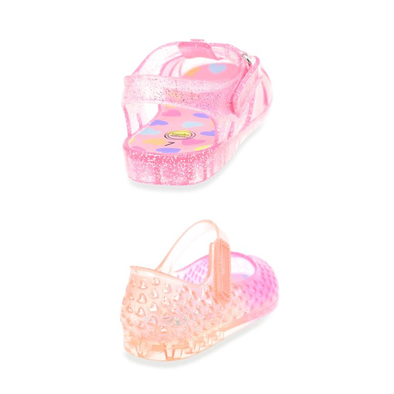Wonder Nation Toddler Girl Jelly Sandals 2-Pack | Walmart (US)