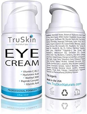 TruSkin Eye Cream, Anti-Aging Formulation Hydrates, Protects & Revitalizes Delicate Skin Around E... | Amazon (US)