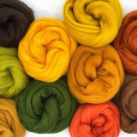 Mixed Merino Wool Variety Pack | Perfect Roving For Spinning, Felting, Weaving & Crafting | Autumn Leaves | Multicolored, 250 Grams | Etsy (US)