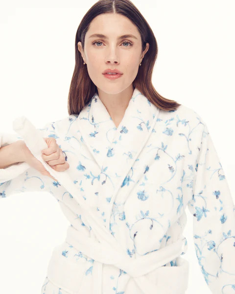 The Hotel Robe - Blue Botanical | Hill House Home