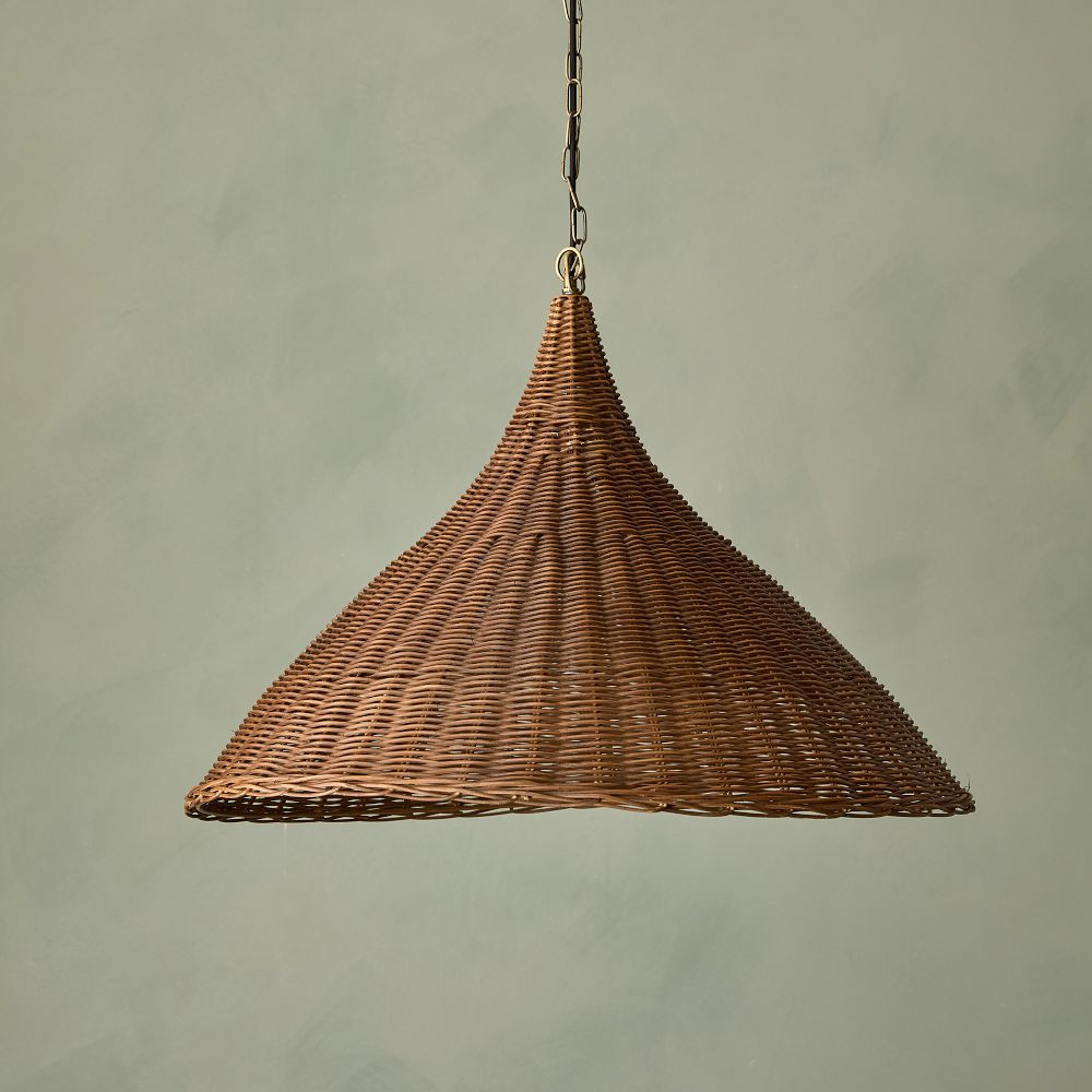 Sutton Woven Wicker Pendant | GreenRow