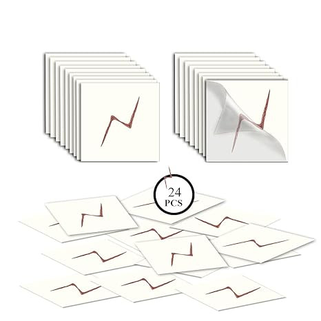 Wizard Lightning Bolt Scar Temporary Tattoos for Halloween,Magic Cosplay Birthday Party Supplies ... | Amazon (US)