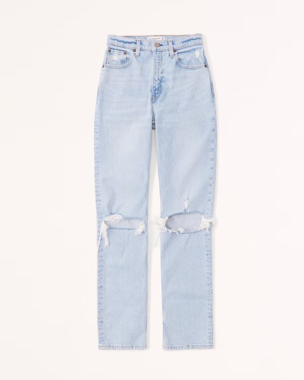 Women's Ultra High Rise 90s Straight Jean | Women's New Arrivals | Abercrombie.com | Abercrombie & Fitch (US)