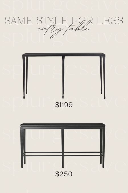 entry table look alike splurge vs save
entry table side table sofa table black table iron metal wood 


#LTKhome #LTKstyletip #LTKFind