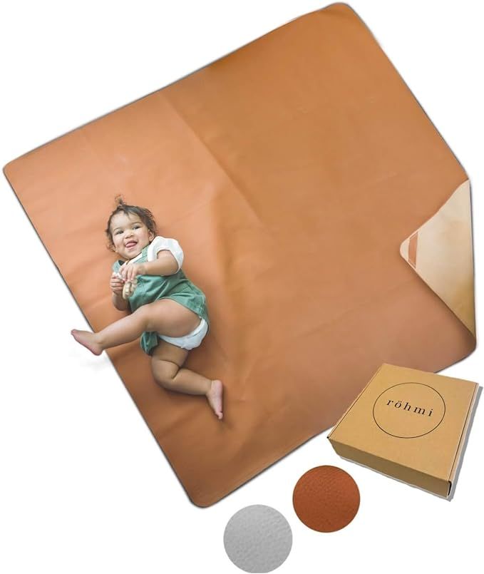 Röhmi Multipurpose Modern Leather Mat | Waterproof and Sand Proof Beach Blanket Wipeable High Ch... | Amazon (US)