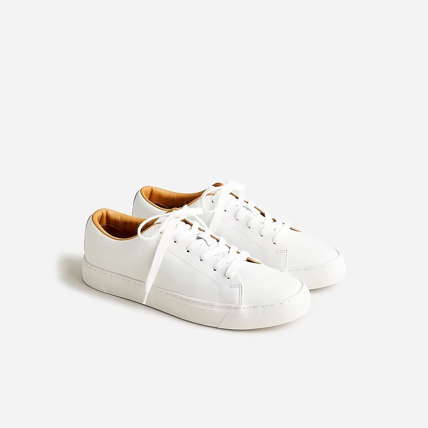 Court sneakers in leather | J.Crew US