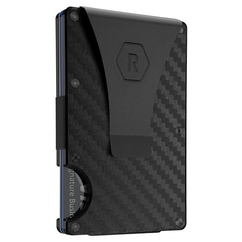 The Ridge Wallet - Slim Minimalist Compact Wallet and Card Holder| RFID Protected Front Pocket Wallets | Integrated Money Clip | Carbon Fiber 3K | Amazon (US)
