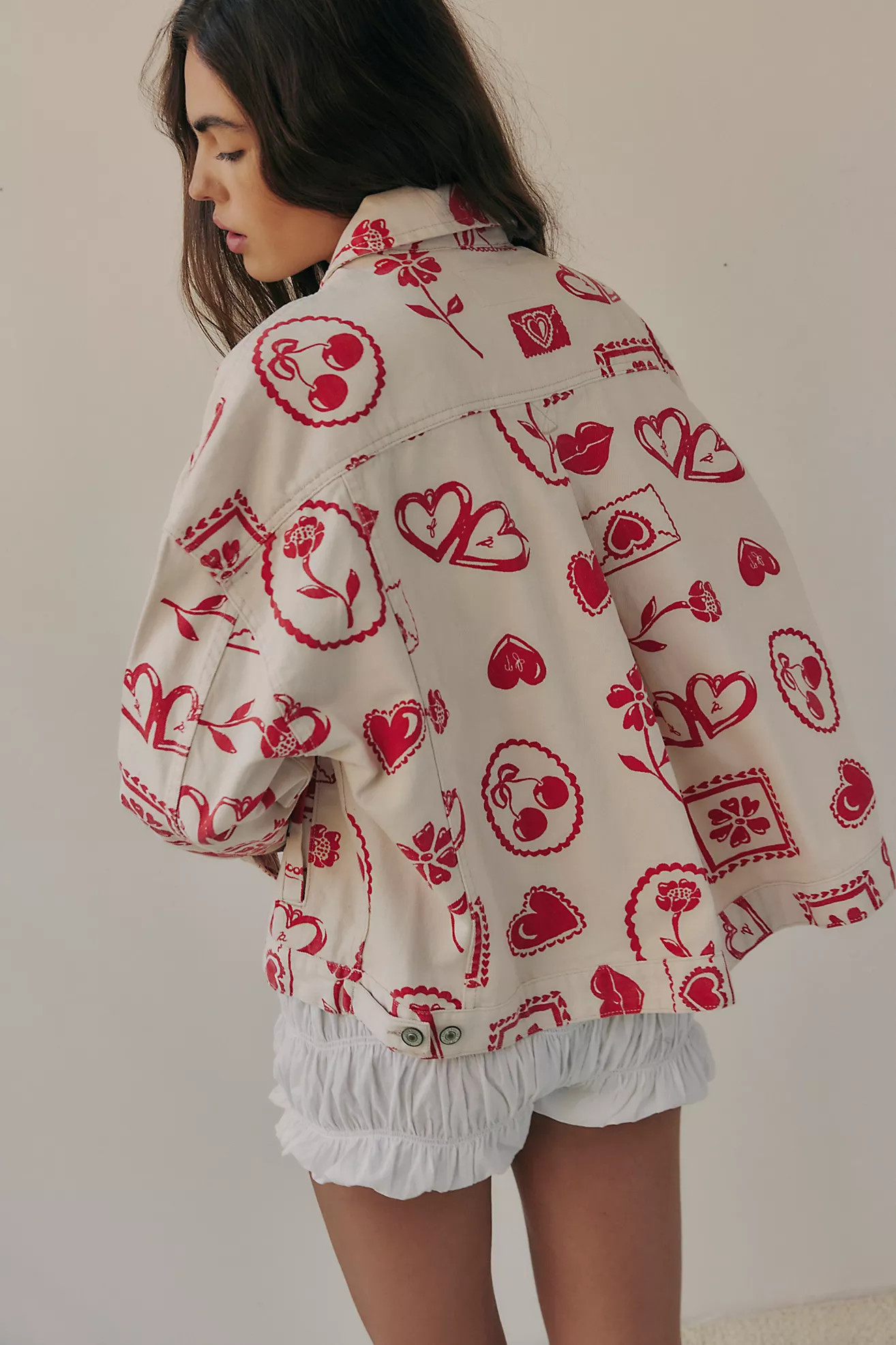 We The Free Opal Swing Printed Denim Jacket | Free People (Global - UK&FR Excluded)