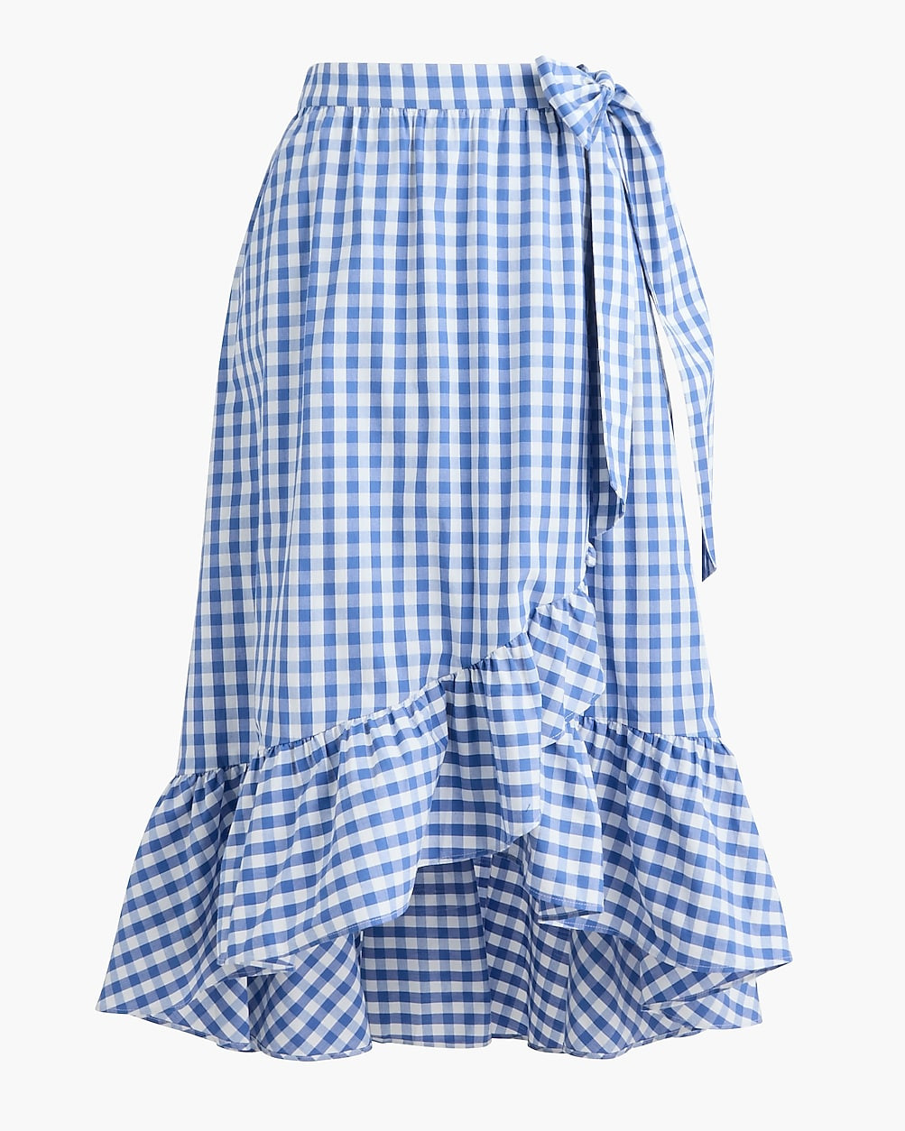 Poplin midi wrap skirt | J.Crew Factory