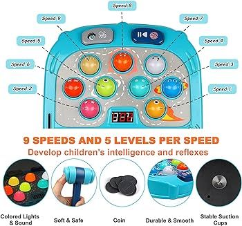Whack A Mole Game, Toys for 3-12 Year Old Boys and Girls, Whack A Mole Toys for Toddlers,Gifts fo... | Amazon (US)