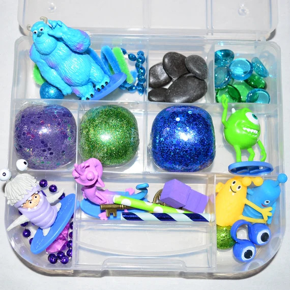 Monsters Inc. Sensory Kit Play Dough Kit Playdough Kit - Etsy | Etsy (US)