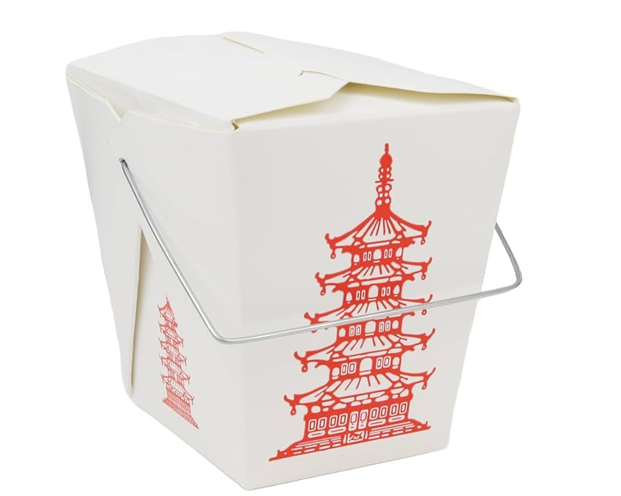 Chinese Take Out Boxes, 8 oz Pagoda Style, Party Favor Food Pails, Pack of 15 | Amazon (US)