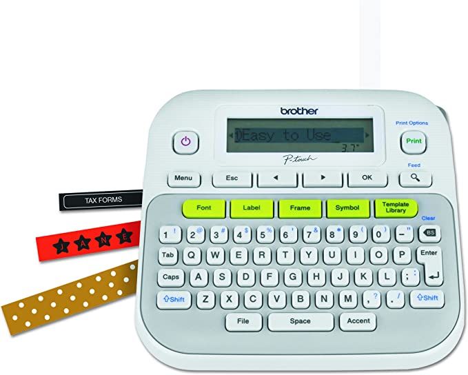 Brother P-touch, PTD210, Easy-to-Use Label Maker, One-Touch Keys, Multiple Font Styles, 27 User-F... | Amazon (US)