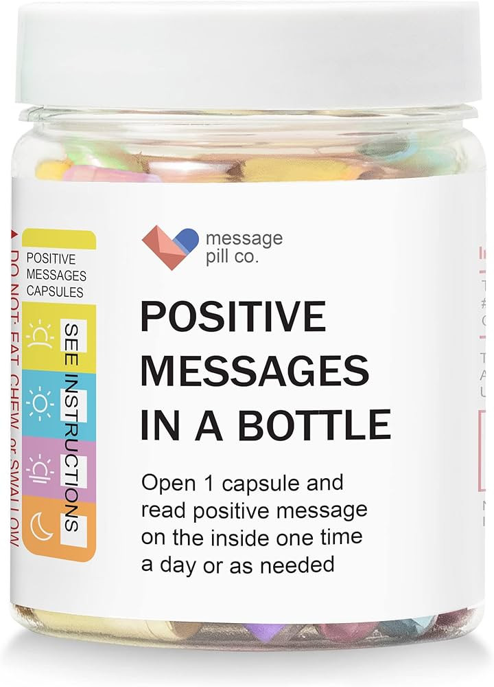 MESSAGE PILL CO. Gifts - 50 Positive Affirmations Get Well Soon Gifts for Women and Men Stress Re... | Amazon (US)