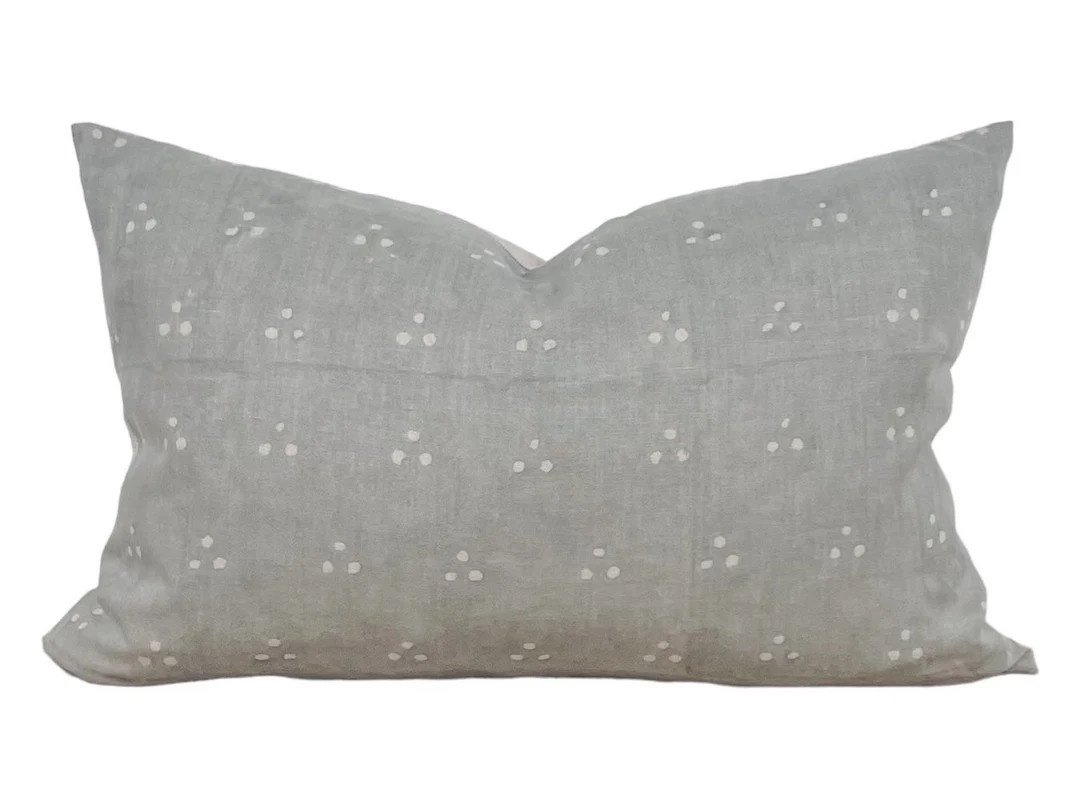 Designer Nishaan Blue Pillow Cover // Gray Blue Pillow Cover - Etsy | Etsy (US)