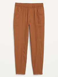 High-Waisted Cropped Linen Pants for Women | Old Navy (US)