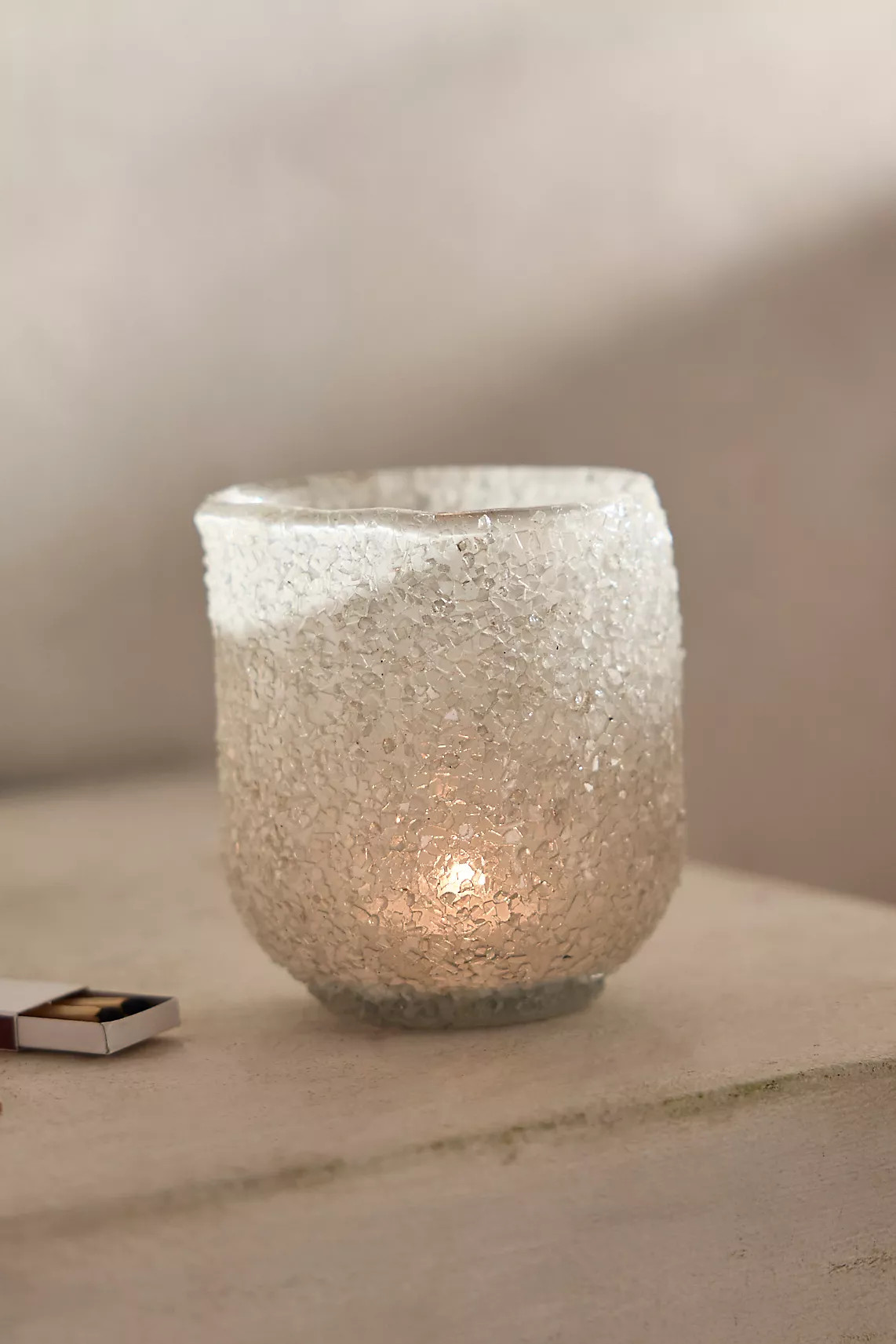 Icy Glass Votive | Anthropologie (US)